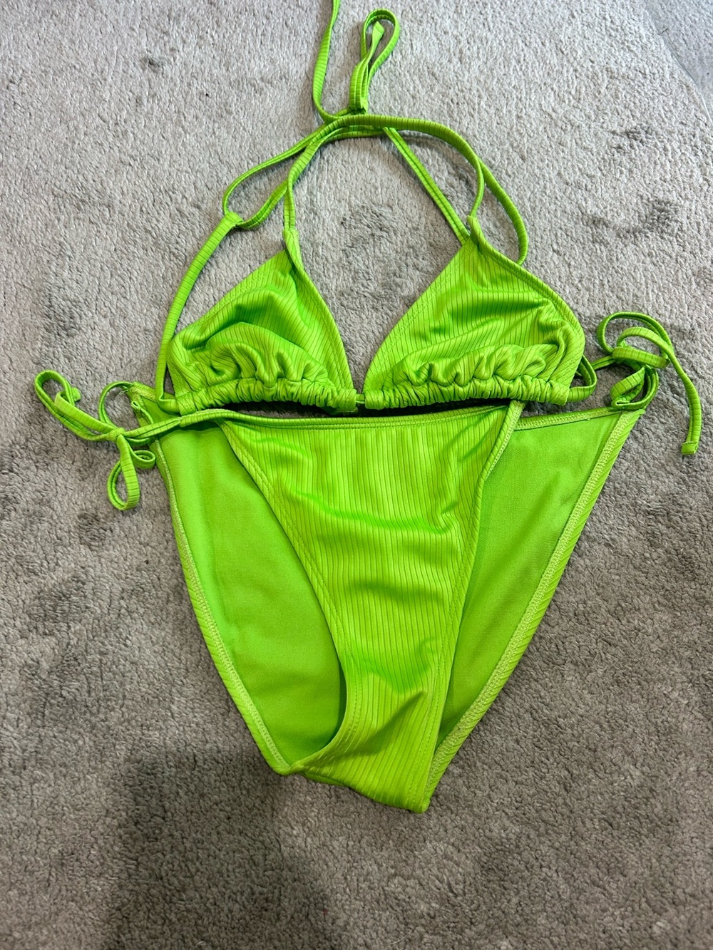 Neon green bikini